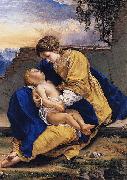 Orazio Gentileschi Madonna and Child in a Landscape Sweden oil painting artist